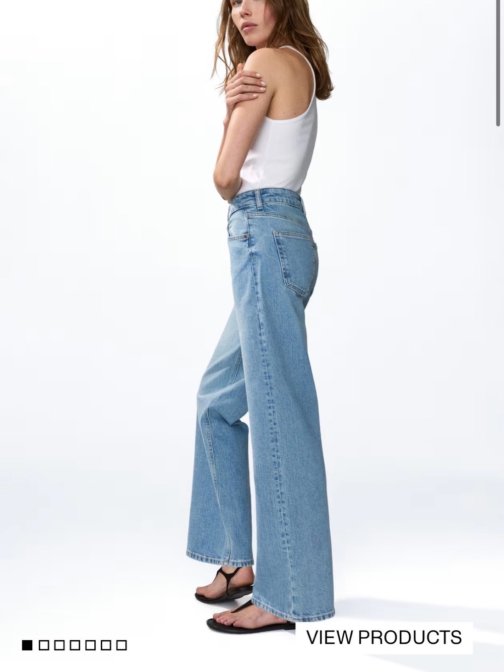 HARPER HIGH RISE WIDE LEG JEANS H&M